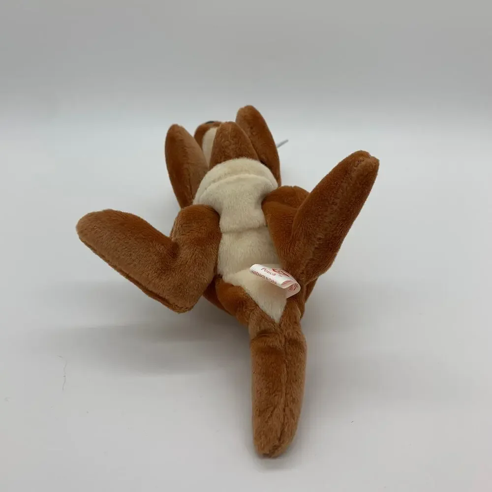 TY Beanie Baby Pouch The Kangaroo 1996 Vintage NWT P.E. Pellets Retired Small